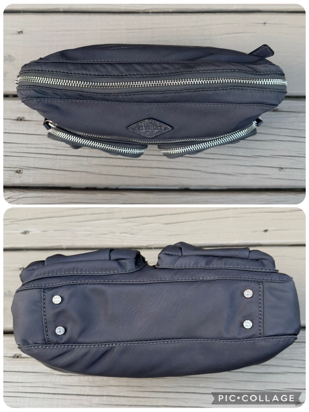 MZ Wallace Slate Gray Nylon Bag - no strap - Picture 8 of 15